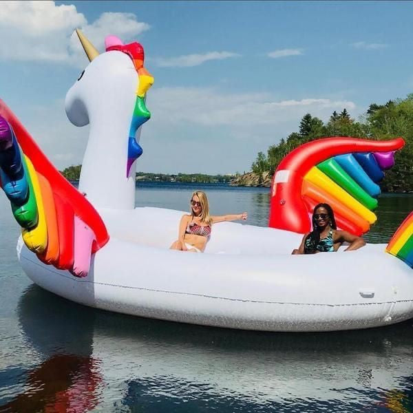 Giant inflatable unicorn sales pool float