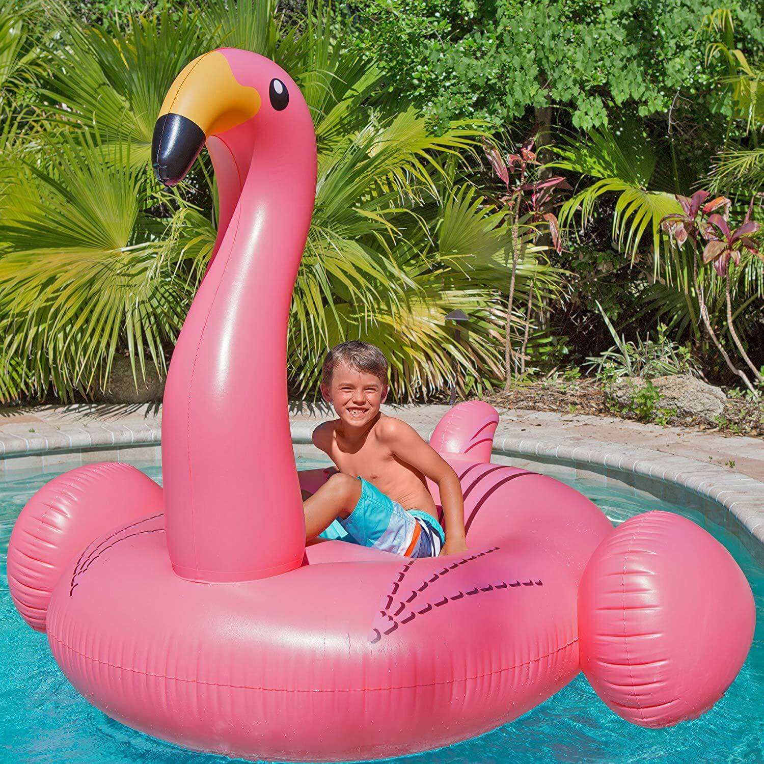 Flamingo swimming float on sale